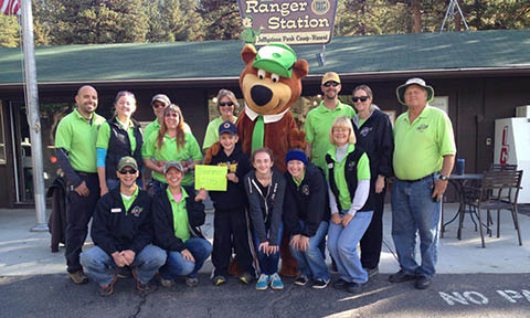 Yogi Bears Jellystone Park of Estes Park owns a Phelps Honey Wagon for their Colorado campground guests